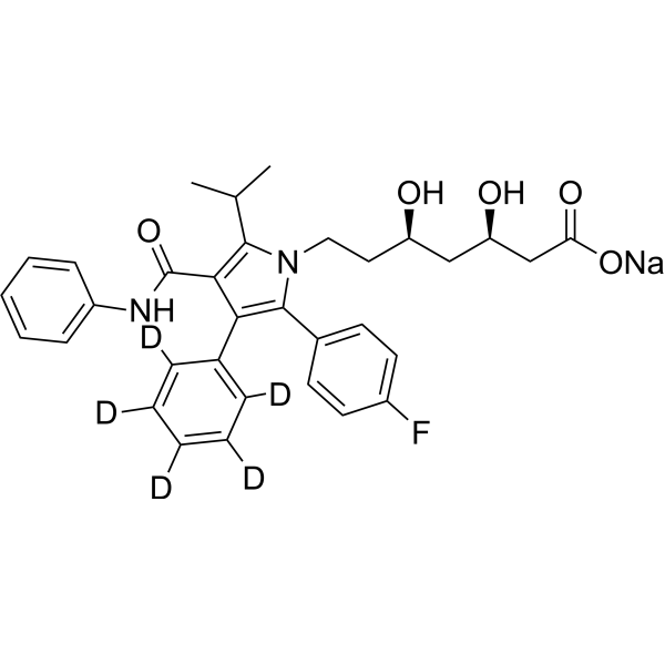 Atorvastatin-d5 sodium (Atorvastatin d5 (sodium salt)) 222412-87-5